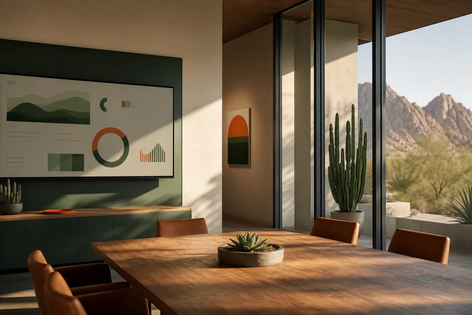 Visual direction for b2b service companies — CactusLaunch Visual Engine concept